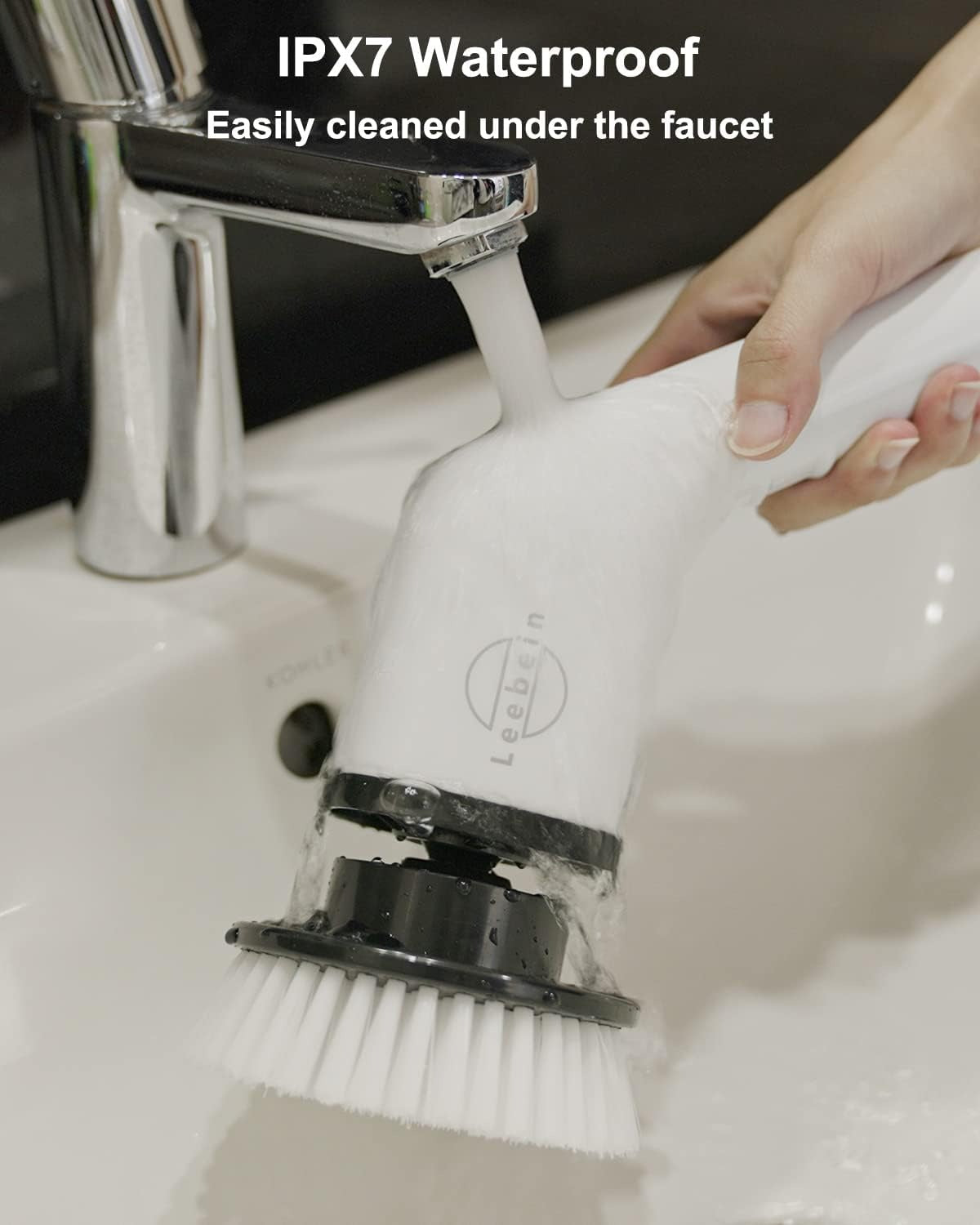 Electric Spin Scrubber – Cordless Cleaning Brush | 8 Replaceable Heads & Extendable Arm