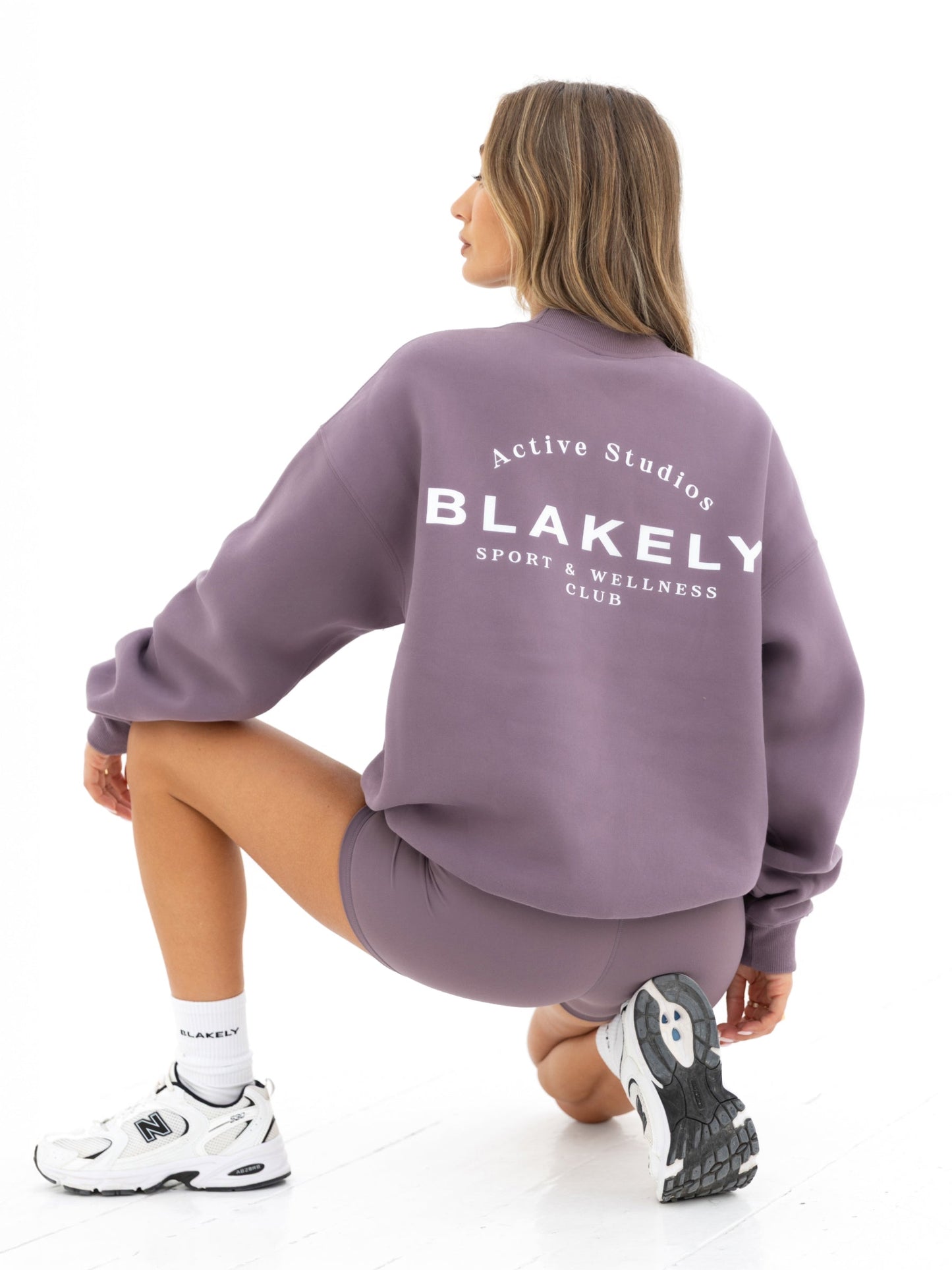 Active Studios Oversized Jumper - Grape