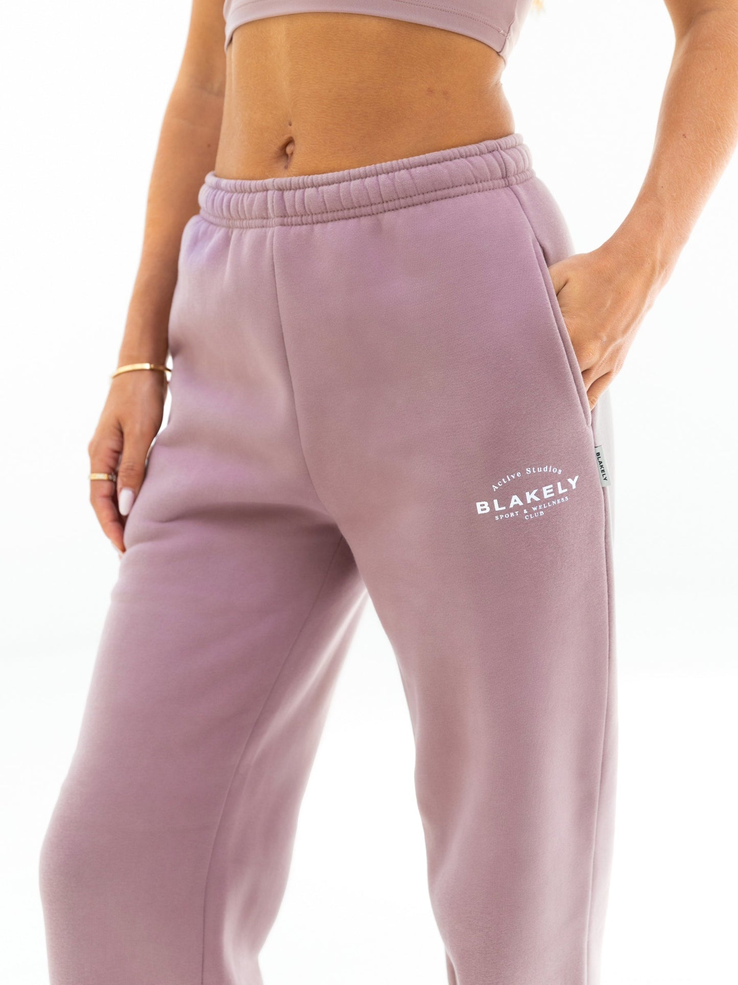 Active Studios Wide Leg Sweatpants - Dusty Pink