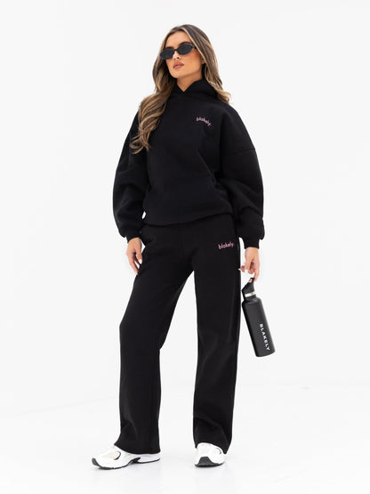 Lexi Wide Leg Sweatpants - Black