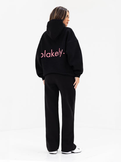 Lexi Wide Leg Sweatpants - Black