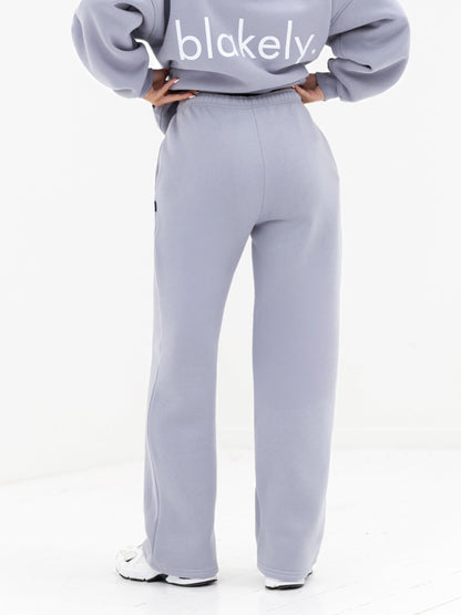 Lexi Wide Leg Sweatpants - Pale Lilac
