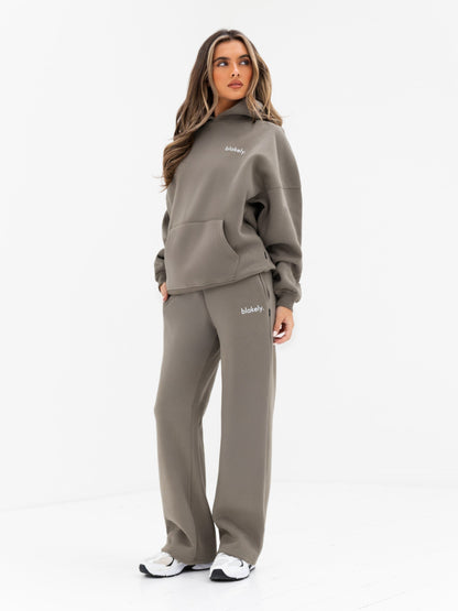 Lexi Wide Leg Sweatpants - Safari Green
