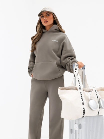 Lexi Wide Leg Sweatpants - Safari Green