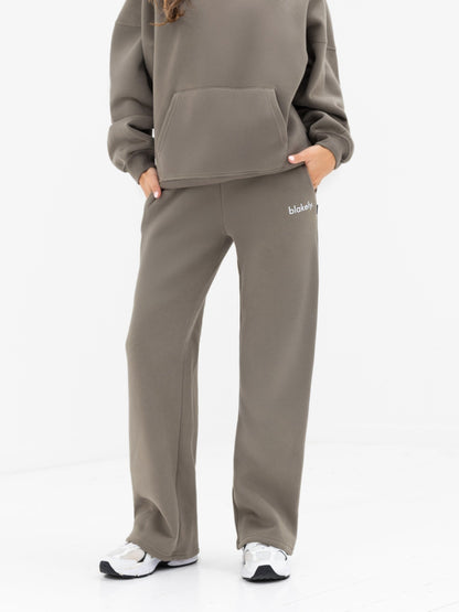 Lexi Wide Leg Sweatpants - Safari Green
