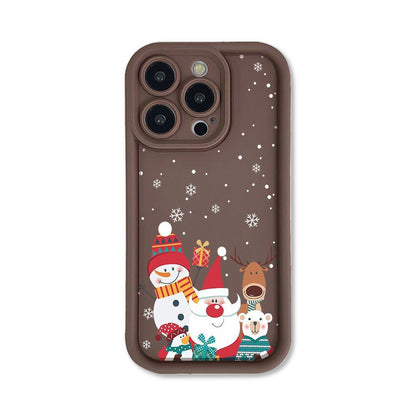 Cute Santa Claus Phone Case Frosted Advanced Christmas Pattern